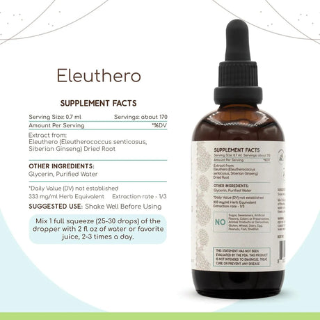 HERBERA - HerbEra Eleuthero Herbal Extract Tincture 4 Fl.Oz. - The Red Vitamin MX - Suplementos Alimenticios - {{ shop.shopifyCountryName }}