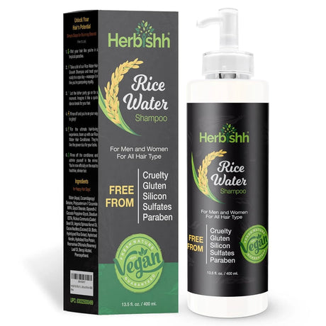 HERBISHH - Herbishh Rice Water Hair Growth Shampoo 400Ml. - The Red Vitamin MX - Shampoo Para Cabello - {{ shop.shopifyCountryName }}