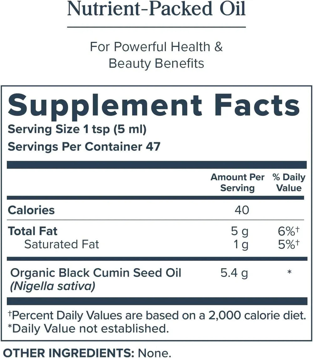 HERITAGE STORE - Heritage Store Black Seed Oil 237Ml. - The Red Vitamin MX - Suplementos Alimenticios - {{ shop.shopifyCountryName }}