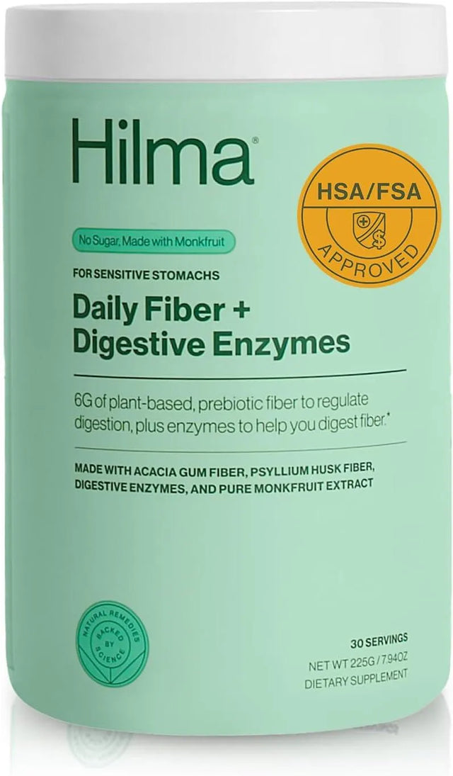 HILMA - Hilma Daily Fiber + Digestive Enzymes 30 Servicios 225Gr. - The Red Vitamin MX - Suplementos Alimenticios - {{ shop.shopifyCountryName }}