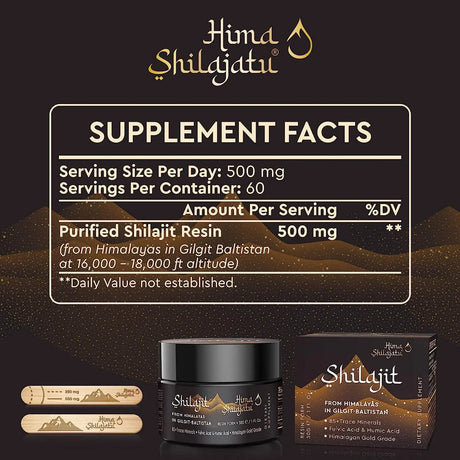 HIMA SHILAJATU - Hima Shilajatu Shilajit Pure Himalayan Shilajit Resin Gold Grade 30Gr. - The Red Vitamin MX - Suplementos Alimenticios - {{ shop.shopifyCountryName }}