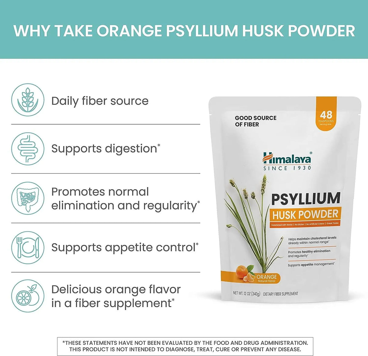 HIMALAYA - Himalaya Orange Psyllium Husk Powder 340Gr. - The Red Vitamin MX - Suplementos Alimenticios - {{ shop.shopifyCountryName }}