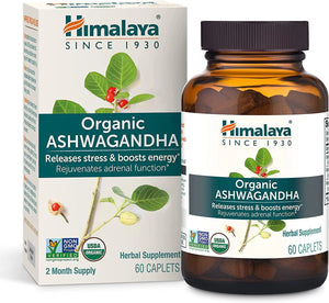 HIMALAYA - Himalaya Organic Ashwagandha 60 Tabletas - The Red Vitamin MX - Suplementos Alimenticios - {{ shop.shopifyCountryName }}