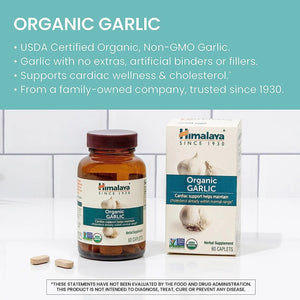 HIMALAYA - Himalaya Organic Garlic 1400Mg. 60 Tabletas - The Red Vitamin MX - Suplementos Alimenticios - {{ shop.shopifyCountryName }}