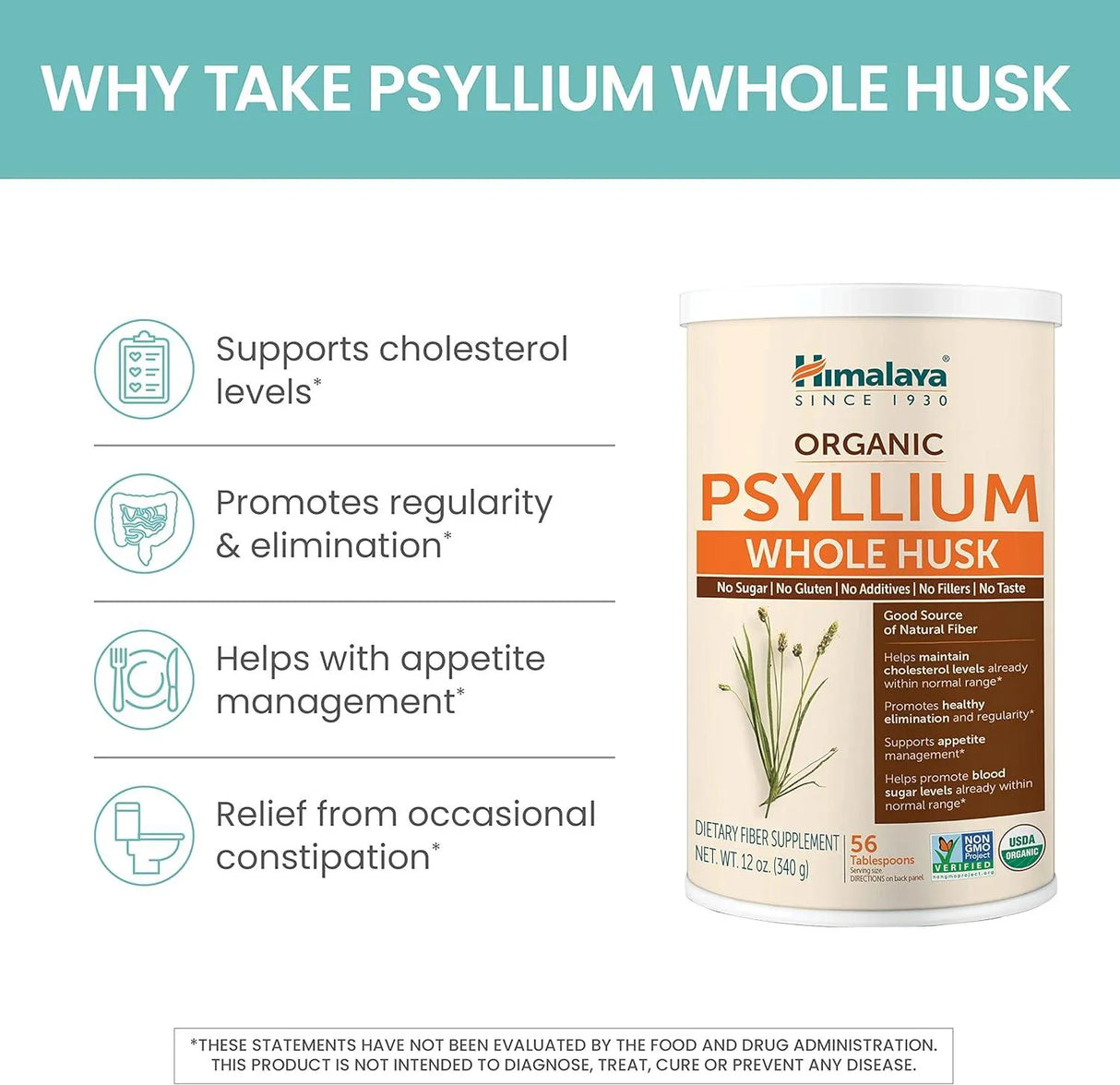 HIMALAYA - Himalaya Organic Psyllium Whole Husk 340Gr. - The Red Vitamin MX - Suplementos Alimenticios - {{ shop.shopifyCountryName }}