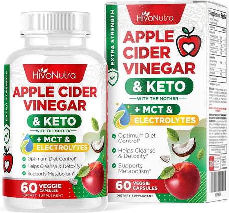 HIVONUTRA - HivoNutra 4X Strength Apple Cider Vinegar 60 Capsulas - The Red Vitamin MX - Suplementos Alimenticios - {{ shop.shopifyCountryName }}