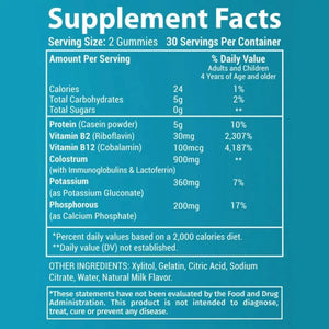 HOLISTIC MD - Holistic MD Colostrum Supplement with Vitamin B 60 Gomitas - The Red Vitamin MX - Suplementos Alimenticios - {{ shop.shopifyCountryName }}