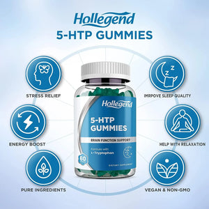 HOLLEGEND - HOLLEGEND 5-HTP Gummies 200Mg. 60 Gomitas - The Red Vitamin MX - Suplementos Alimenticios - {{ shop.shopifyCountryName }}