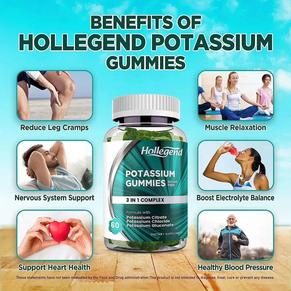 HOLLEGEND - Hollegend Potassium 3 in 1 Complex Gummies Sugar Free 60 Gomitas - The Red Vitamin MX - Suplementos Alimenticios - {{ shop.shopifyCountryName }}