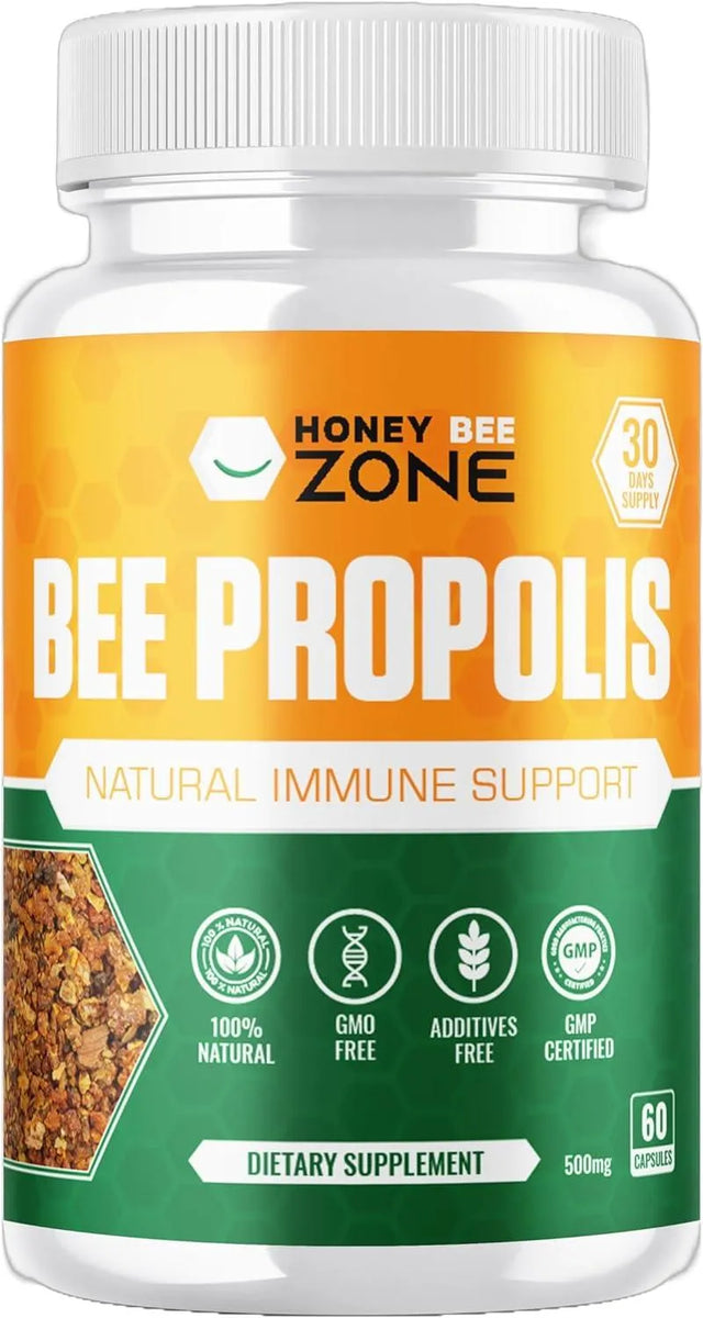 HONEYBEEZONE - HONEYBEEZONE Bee Propolis Extract 500Mg. 60 Capsulas - The Red Vitamin MX - Suplementos Alimenticios - {{ shop.shopifyCountryName }}