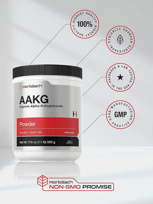 HORBAACH - Horbaach AAKG Powder Arginine Alpha-Ketoglutarate 500Gr. - The Red Vitamin MX - Suplementos Alimenticios - {{ shop.shopifyCountryName }}