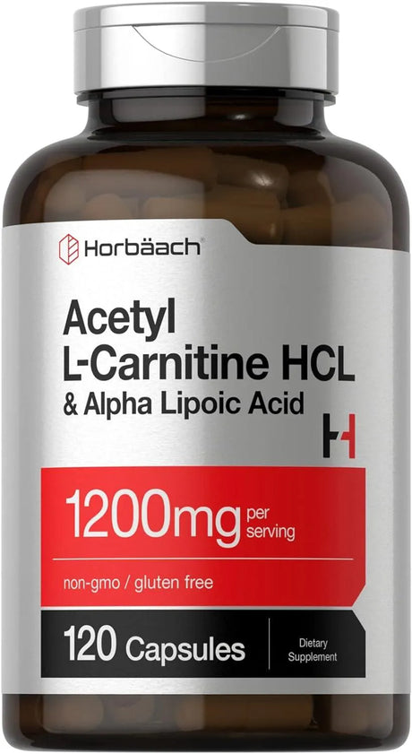 HORBAACH - Horbaach Acetyl L Carnitine HCL & Alpha Lipoic Acid 1200Mg. 120 Capsulas - The Red Vitamin MX - Suplementos Alimenticios - {{ shop.shopifyCountryName }}