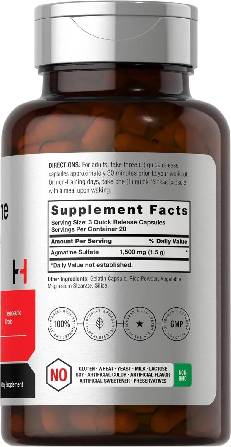 HORBAACH - Horbaach Agmatine Sulfate 1500Mg. 60 Capsulas - The Red Vitamin MX - Suplementos Alimenticios - {{ shop.shopifyCountryName }}