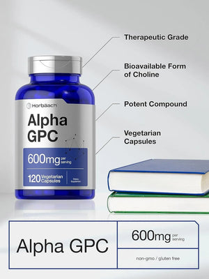 HORBAACH - Horbaach Alpha GPC 600Mg. 120 Capsulas - The Red Vitamin MX - Suplementos Alimenticios - {{ shop.shopifyCountryName }}