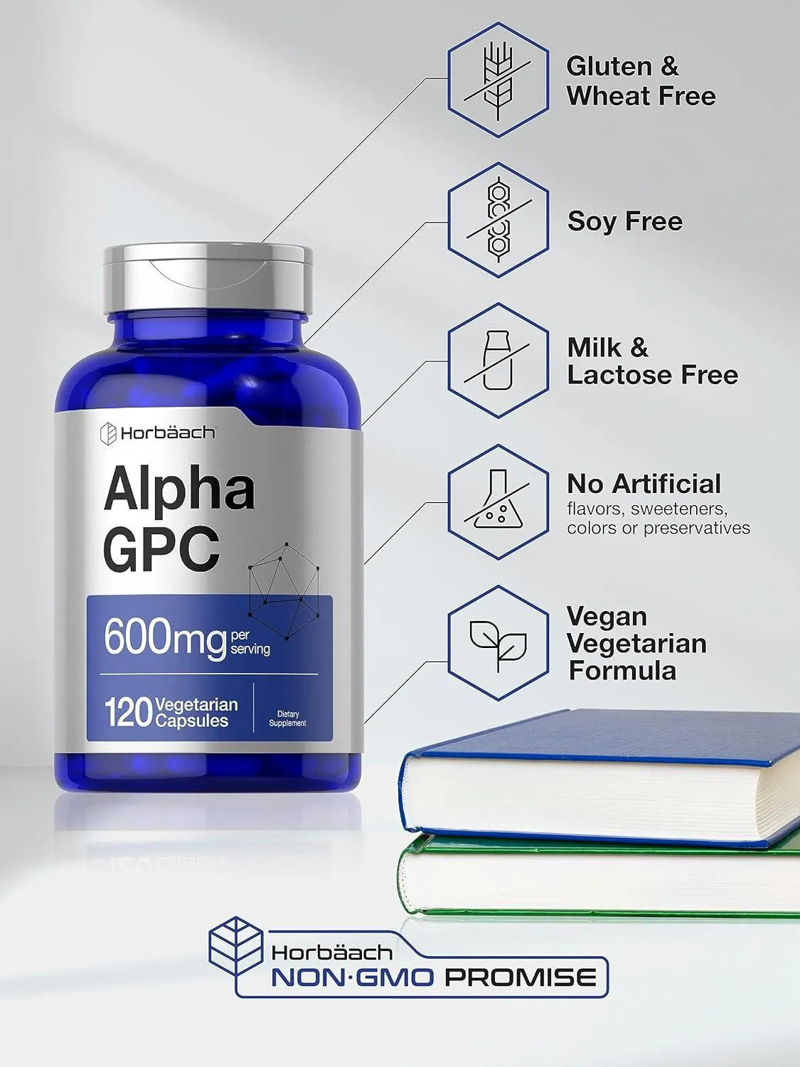 HORBAACH - Horbaach Alpha GPC 600Mg. 120 Capsulas - The Red Vitamin MX - Suplementos Alimenticios - {{ shop.shopifyCountryName }}