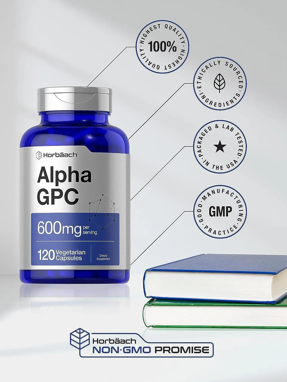 HORBAACH - Horbaach Alpha GPC 600Mg. 120 Capsulas - The Red Vitamin MX - Suplementos Alimenticios - {{ shop.shopifyCountryName }}