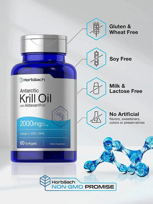 HORBAACH - Horbaach Antarctic Krill Oil 2000Mg. 60 Capsulas Blandas - The Red Vitamin MX - Suplementos Alimenticios - {{ shop.shopifyCountryName }}