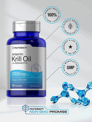 HORBAACH - Horbaach Antarctic Krill Oil 2000Mg. 60 Capsulas Blandas - The Red Vitamin MX - Suplementos Alimenticios - {{ shop.shopifyCountryName }}