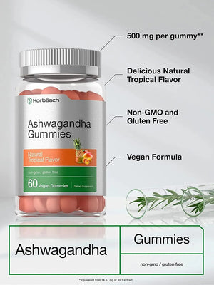 HORBAACH - Horbaach Ashwagandha Gummies 60 Gomitas - The Red Vitamin MX - Suplementos Alimenticios - {{ shop.shopifyCountryName }}