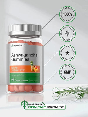 HORBAACH - Horbaach Ashwagandha Gummies 60 Gomitas - The Red Vitamin MX - Suplementos Alimenticios - {{ shop.shopifyCountryName }}