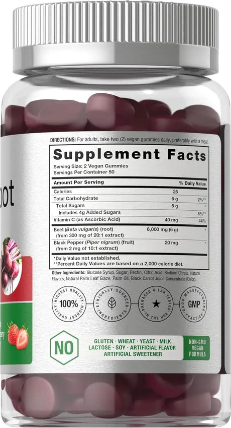 HORBAACH - Horbaach Beet Root Gummies 6000Mg. 100 Gomitas - The Red Vitamin MX - Suplementos Alimenticios - {{ shop.shopifyCountryName }}