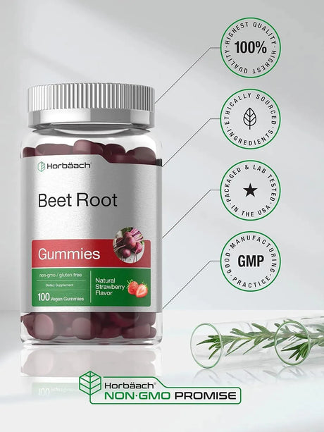 HORBAACH - Horbaach Beet Root Gummies 6000Mg. 100 Gomitas - The Red Vitamin MX - Suplementos Alimenticios - {{ shop.shopifyCountryName }}
