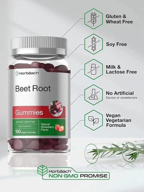 HORBAACH - Horbaach Beet Root Gummies 6000Mg. 100 Gomitas - The Red Vitamin MX - Suplementos Alimenticios - {{ shop.shopifyCountryName }}