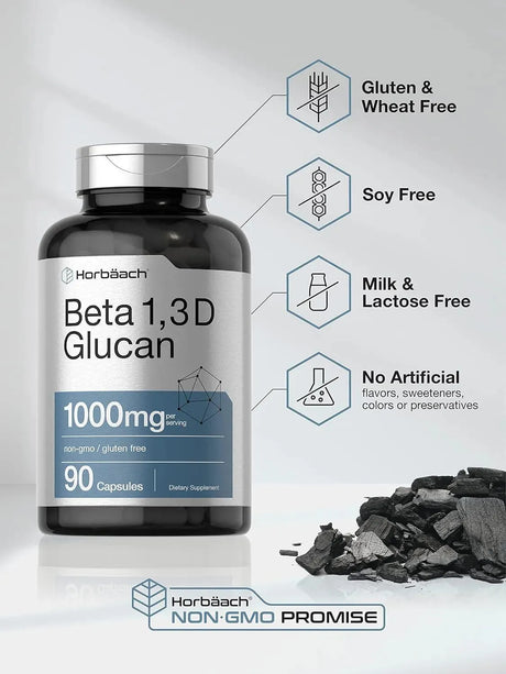 HORBAACH - Horbaach Beta Glucan 1 3D 1000Mg. 90 Capsulas - The Red Vitamin MX - Suplementos Alimenticios - {{ shop.shopifyCountryName }}