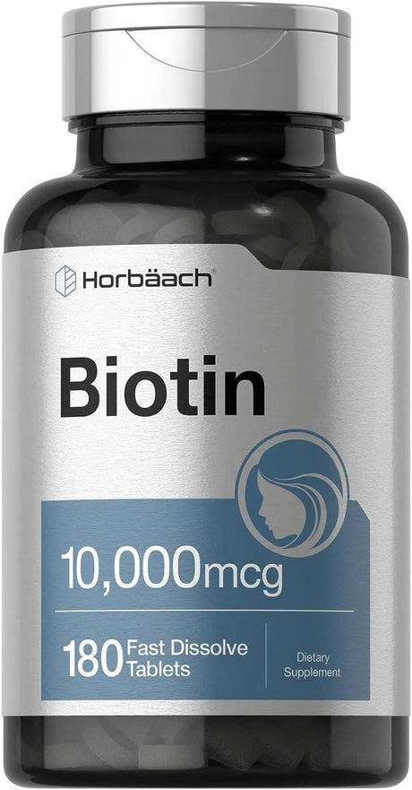 HORBAACH - Horbaach Biotin 10000 mcg 180 Tabletas - The Red Vitamin MX - Suplementos Alimenticios - {{ shop.shopifyCountryName }}