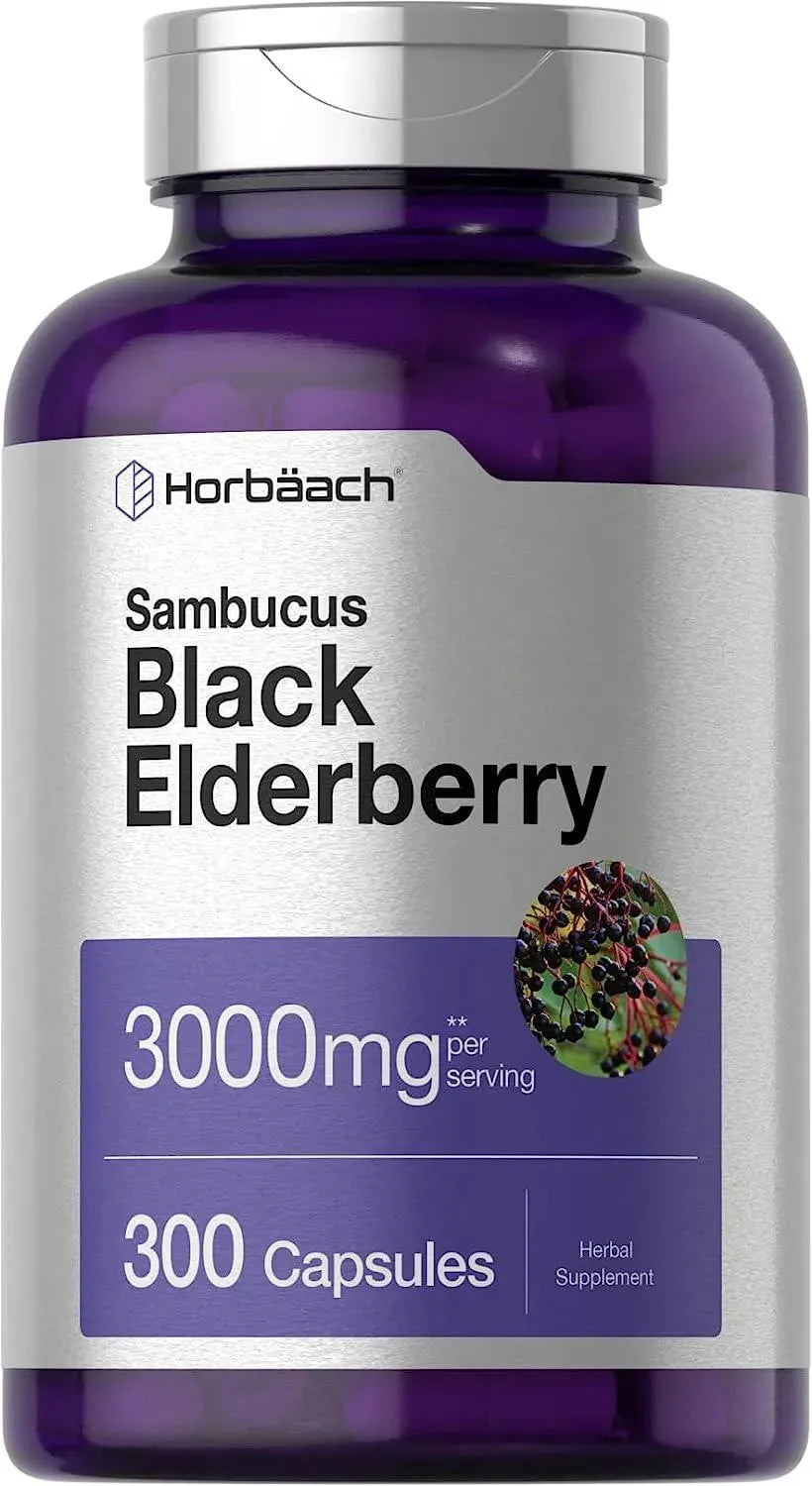 HORBAACH - Horbaach Black Elderberry 3000Mg. 300 Capsulas - The Red Vitamin MX - Suplementos Alimenticios - {{ shop.shopifyCountryName }}