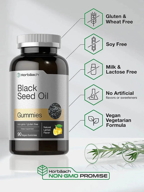 HORBAACH - Horbaach Black Seed Oil Gummies 90 Gomitas - The Red Vitamin MX - Suplementos Alimenticios - {{ shop.shopifyCountryName }}