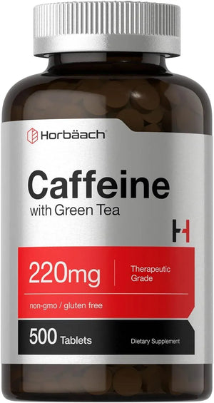 HORBAACH - Horbaach Caffeine Pills 200Mg with Green Tea 500 Tabletas - The Red Vitamin MX - Suplementos Alimenticios - {{ shop.shopifyCountryName }}