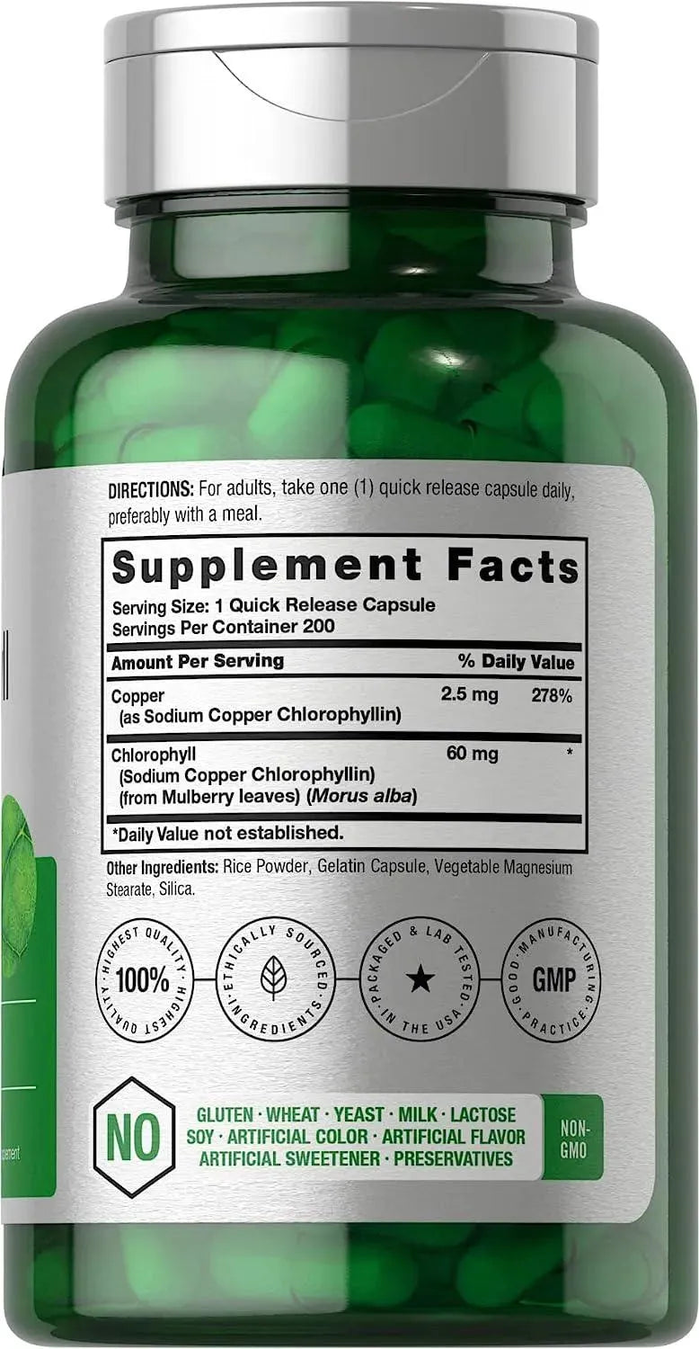 HORBAACH - Horbaach Chlorophyll 200 Capsulas - The Red Vitamin MX - Suplementos Alimenticios - {{ shop.shopifyCountryName }}