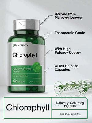 HORBAACH - Horbaach Chlorophyll 200 Capsulas - The Red Vitamin MX - Suplementos Alimenticios - {{ shop.shopifyCountryName }}