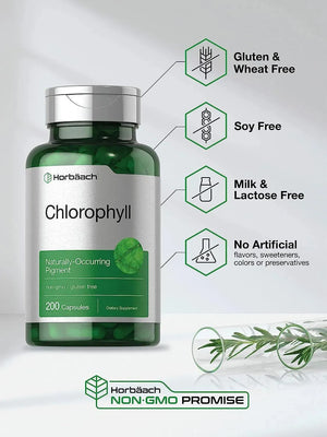 HORBAACH - Horbaach Chlorophyll 200 Capsulas - The Red Vitamin MX - Suplementos Alimenticios - {{ shop.shopifyCountryName }}