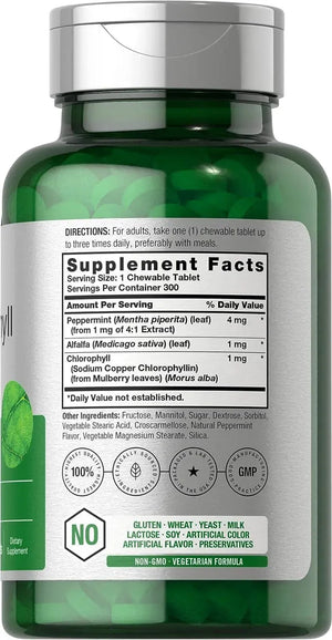 HORBAACH - Horbaach Chlorophyll 300 Tabletas Masticables - The Red Vitamin MX - Suplementos Alimenticios - {{ shop.shopifyCountryName }}