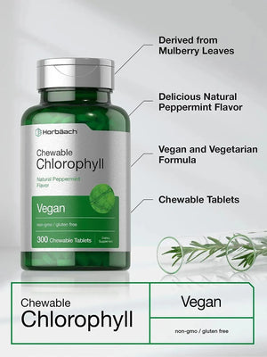 HORBAACH - Horbaach Chlorophyll 300 Tabletas Masticables - The Red Vitamin MX - Suplementos Alimenticios - {{ shop.shopifyCountryName }}