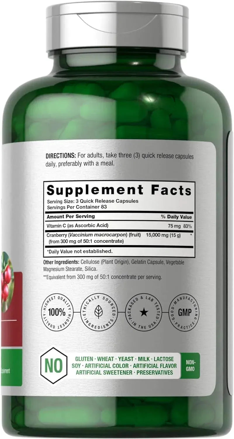HORBAACH - Horbaach Cranberry + Vitamin C 15,000Mg. 250 Capsulas - The Red Vitamin MX - Suplementos Alimenticios - {{ shop.shopifyCountryName }}