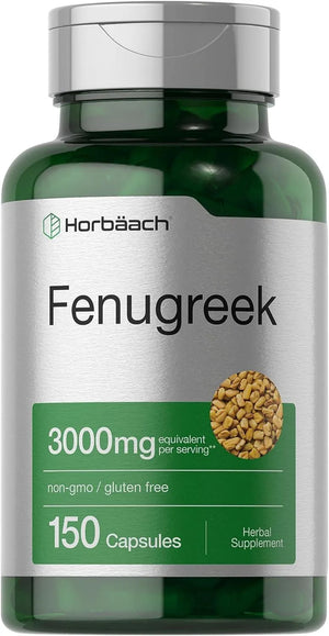 HORBAACH - Horbaach Fenugreek Capsules 3000Mg. 150 Capsulas - The Red Vitamin MX - Suplementos Alimenticios - {{ shop.shopifyCountryName }}