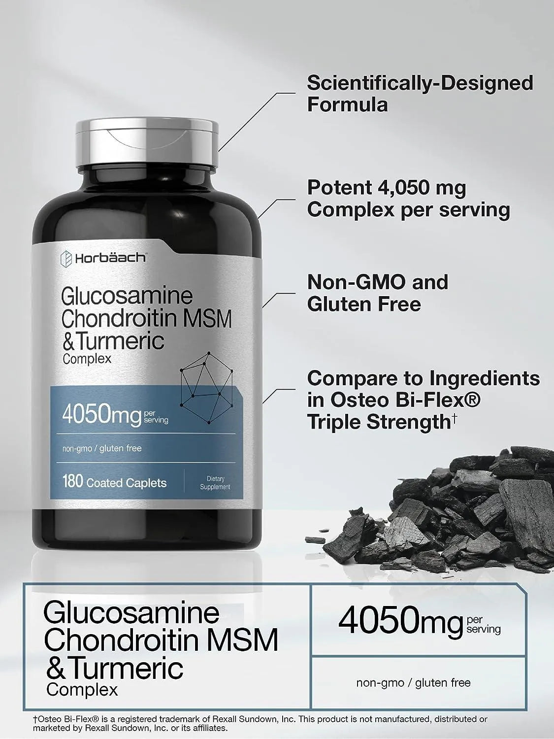 HORBAACH - Horbaach Glucosamine Chondroitin with Turmeric & MSM 4050Mg. 180 Tabletas - The Red Vitamin MX - Suplementos Alimenticios - {{ shop.shopifyCountryName }}