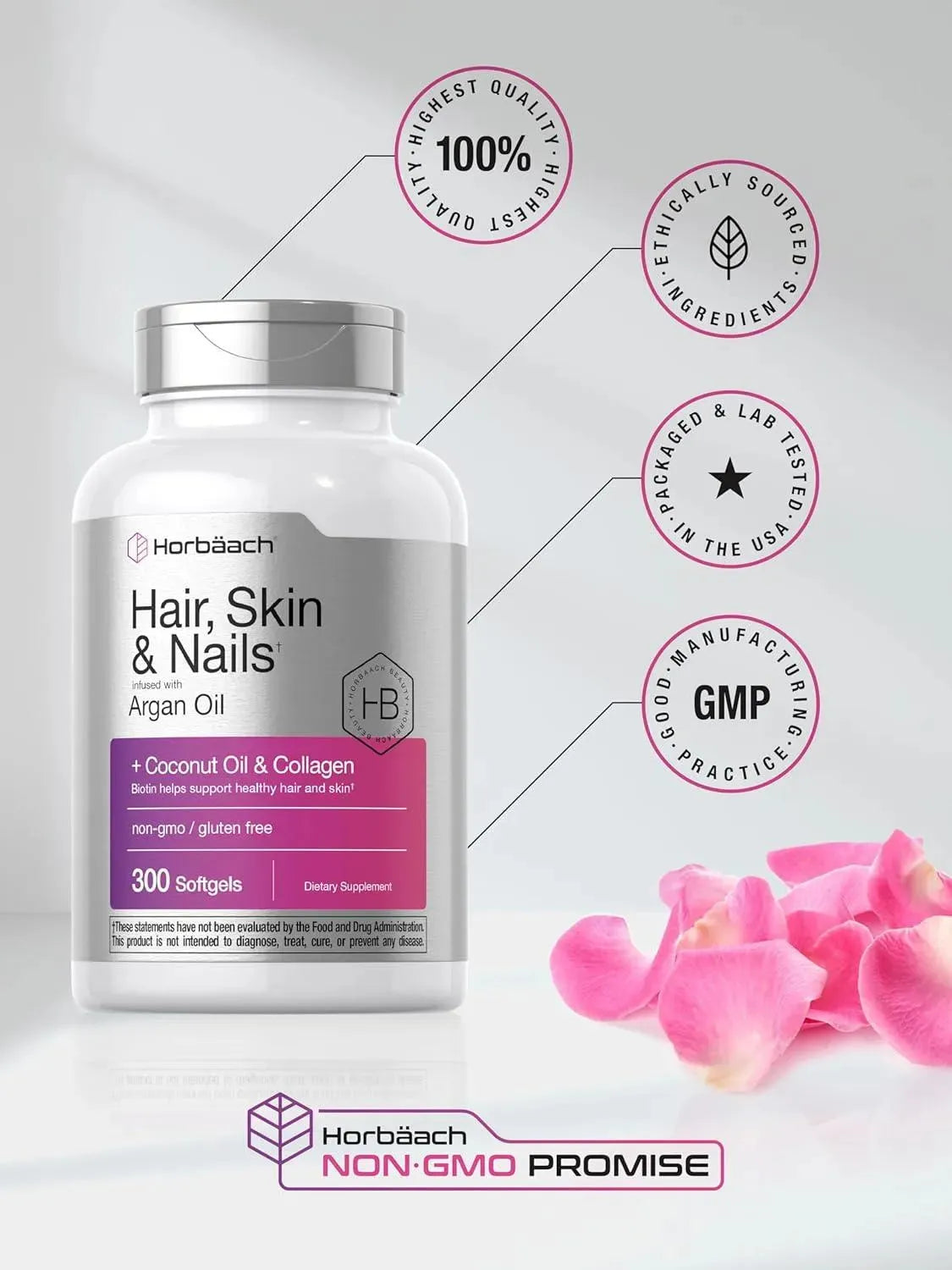 HORBAACH - Horbaach Hair Skin and Nails Vitamins 300 Capsulas Blandas - The Red Vitamin MX - Suplementos Alimenticios - {{ shop.shopifyCountryName }}