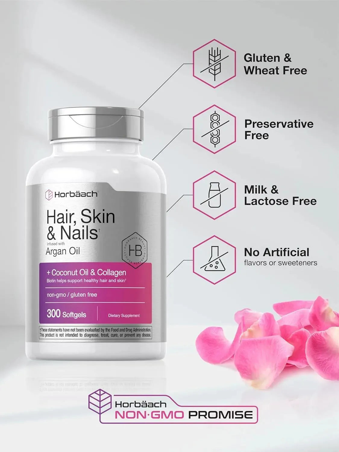 HORBAACH - Horbaach Hair Skin and Nails Vitamins 300 Capsulas Blandas - The Red Vitamin MX - Suplementos Alimenticios - {{ shop.shopifyCountryName }}