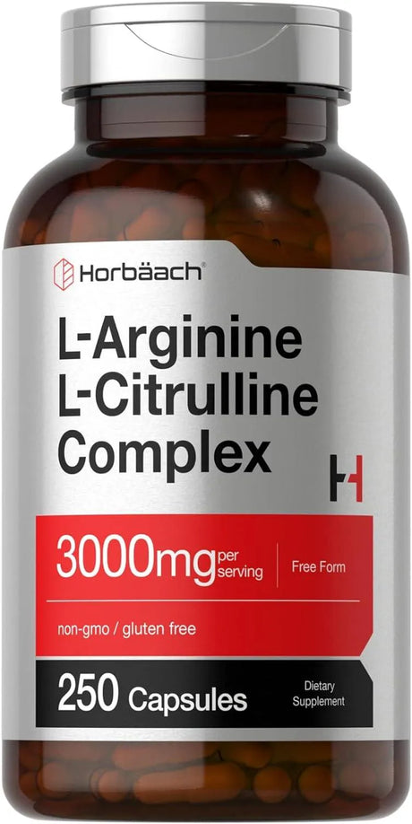 HORBAACH - Horbaach L-Arginine L-Citrulline Complex 3000Mg. 250 Capsulas - The Red Vitamin MX - Suplementos Alimenticios - {{ shop.shopifyCountryName }}