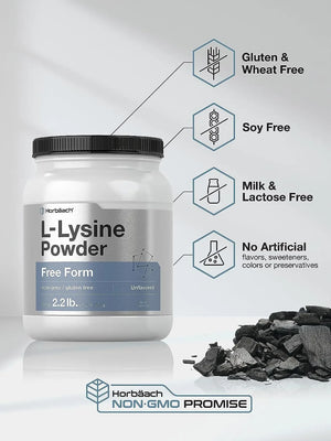 HORBAACH - Horbaach L-Lysine Powder 1Kg. - The Red Vitamin MX - Suplementos Alimenticios - {{ shop.shopifyCountryName }}