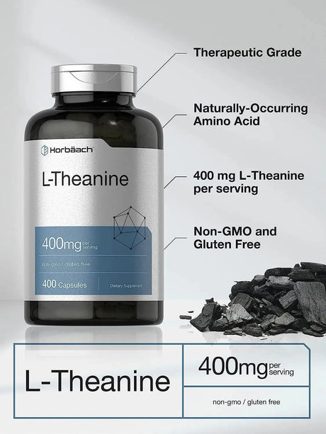 HORBAACH - Horbaach L-Theanine 400Mg. 400 Capsulas - The Red Vitamin MX - Suplementos Alimenticios - {{ shop.shopifyCountryName }}