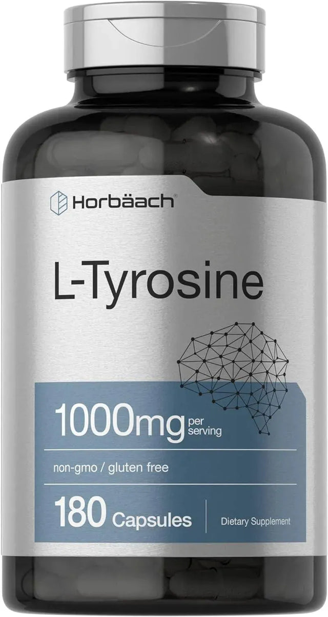 HORBAACH - Horbaach L-Tyrosine 1000Mg. 180 Capsulas - The Red Vitamin MX - Suplementos Alimenticios - {{ shop.shopifyCountryName }}