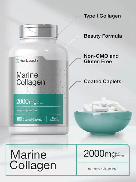 HORBAACH - Horbaach Marine Collagen Peptides 2000Mg. 180 Tabletas - The Red Vitamin MX - Suplementos Alimenticios - {{ shop.shopifyCountryName }}