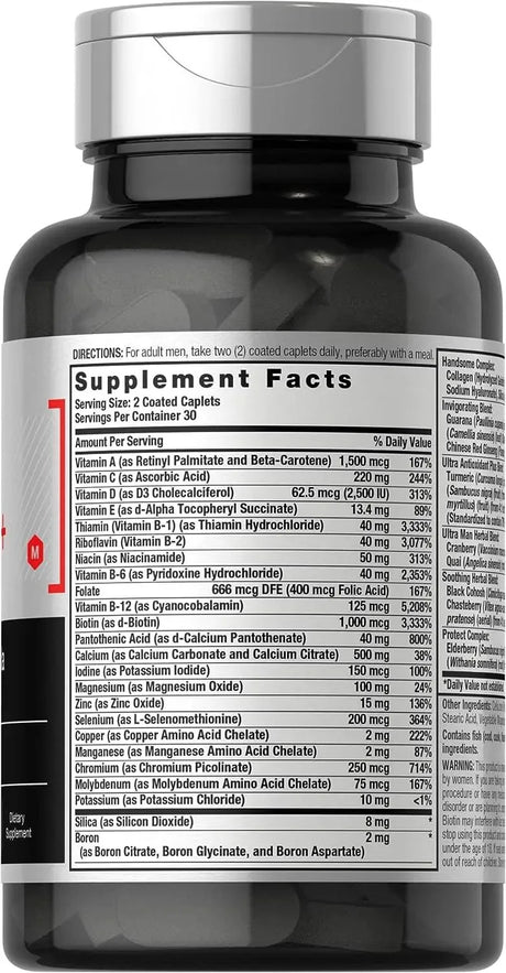 HORBAACH - Horbaach Men's Multivitamin 50 Plus 60 Tabletas - The Red Vitamin MX - Suplementos Alimenticios - {{ shop.shopifyCountryName }}