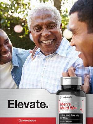 HORBAACH - Horbaach Men's Multivitamin 50 Plus 60 Tabletas - The Red Vitamin MX - Suplementos Alimenticios - {{ shop.shopifyCountryName }}