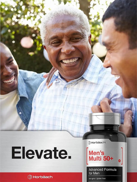 HORBAACH - Horbaach Men's Multivitamin 50 Plus 60 Tabletas - The Red Vitamin MX - Suplementos Alimenticios - {{ shop.shopifyCountryName }}